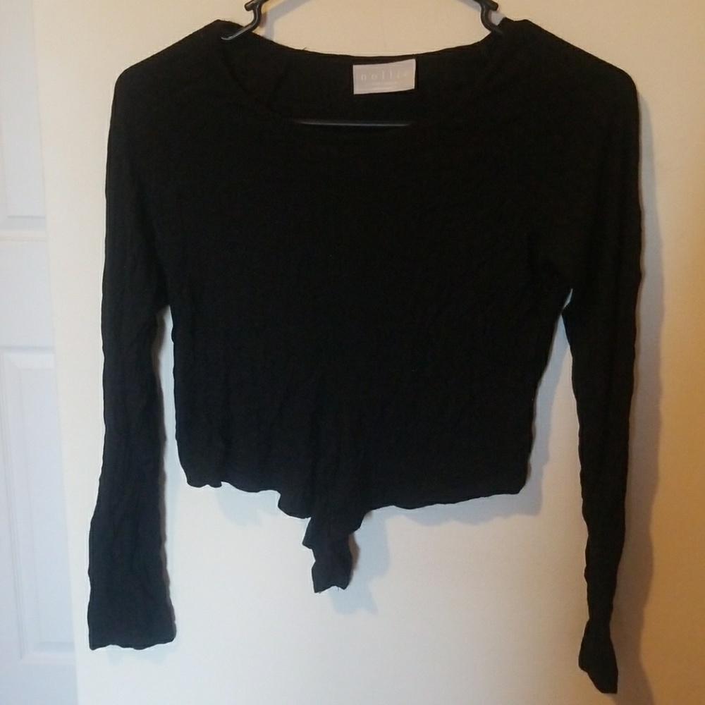 Nollie long sleeve cropped tee